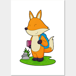 Fox Hiker Backpack Posters and Art